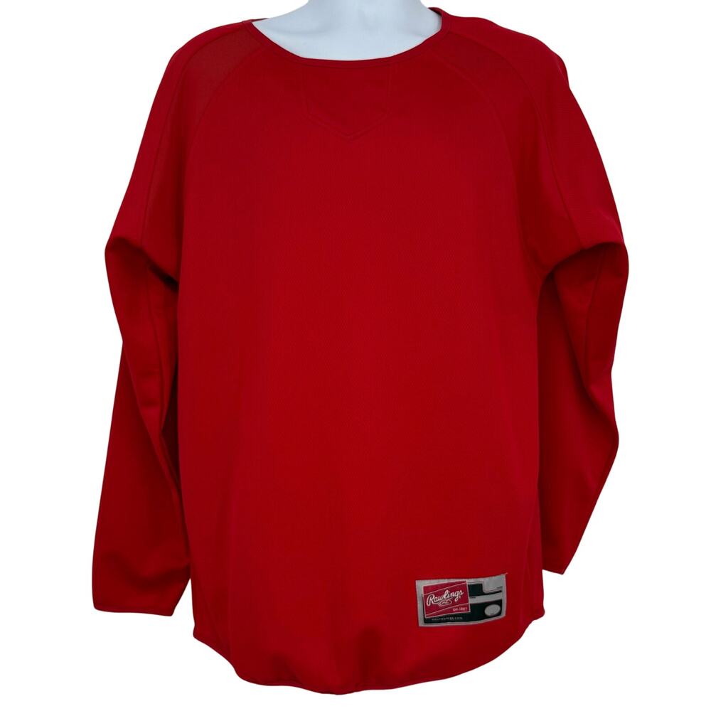 Rawlings Long Sleeve Red Training Top, S